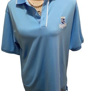 Men's Antigua MLB Polo Shirt. SZ S. KC Kansas City Royals